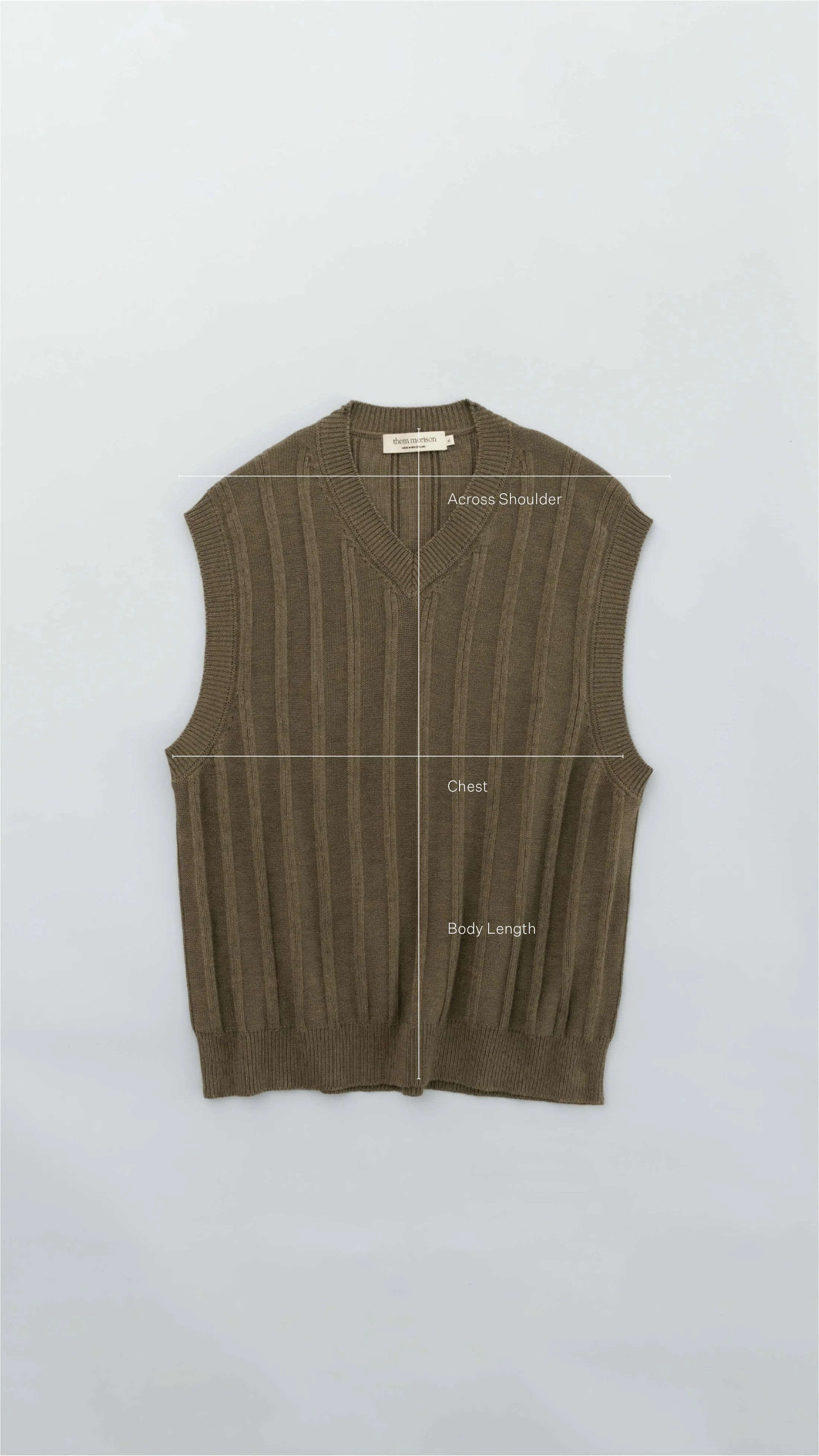 Other 💚 Thom Morison Merino Knit Vest Sage Medium NEW Size US M / EU 48-50 / 2 - 14 Thumbnail