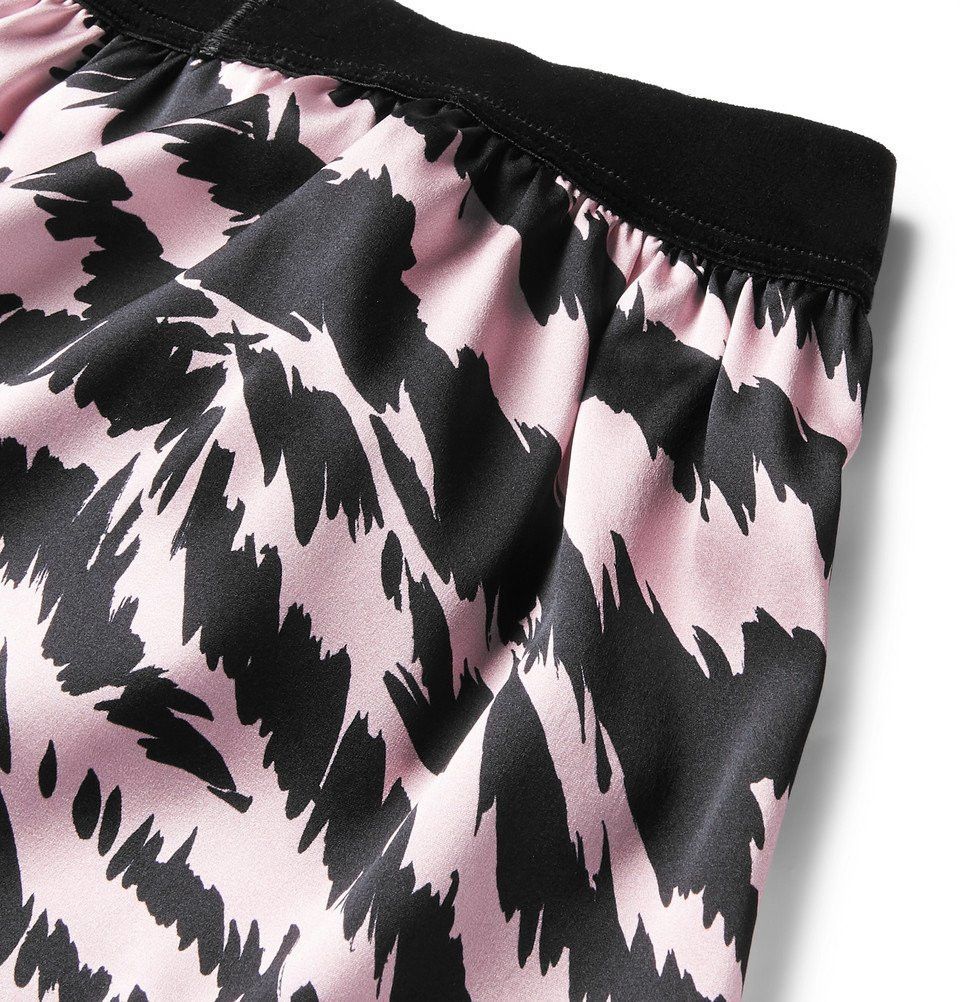 Tom Ford oc11z1225 Zebra-Print Boxer Short in Pink/Black Size US 32 / EU 48 - 3 Thumbnail