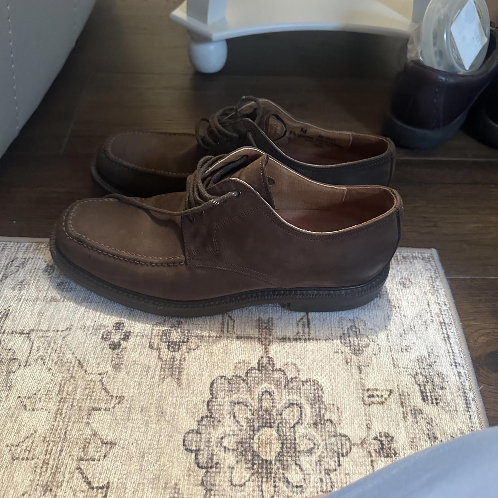 Johnston & Murphy Stylish Brown Casual Shoes by Johnston & Murphy Size US 9.5 / EU 42-43 - 2 Thumbnail