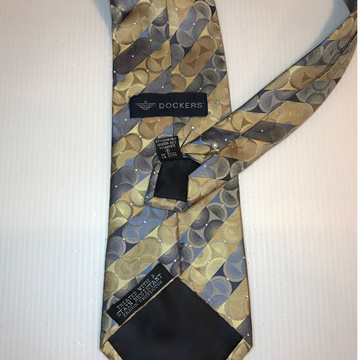 Dockers Dockers Striped Silk Classic Wide Necktie Size ONE SIZE - 4 Thumbnail