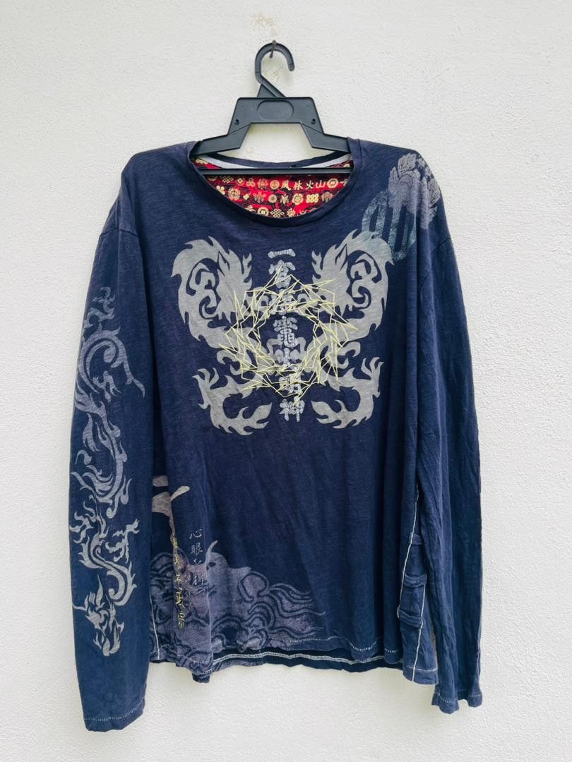 Japanese Brand × Vintage Vintage Japanese Dragon Designer Fashion Style Shirt Size US XL / EU 56 / 4 - 2 Thumbnail