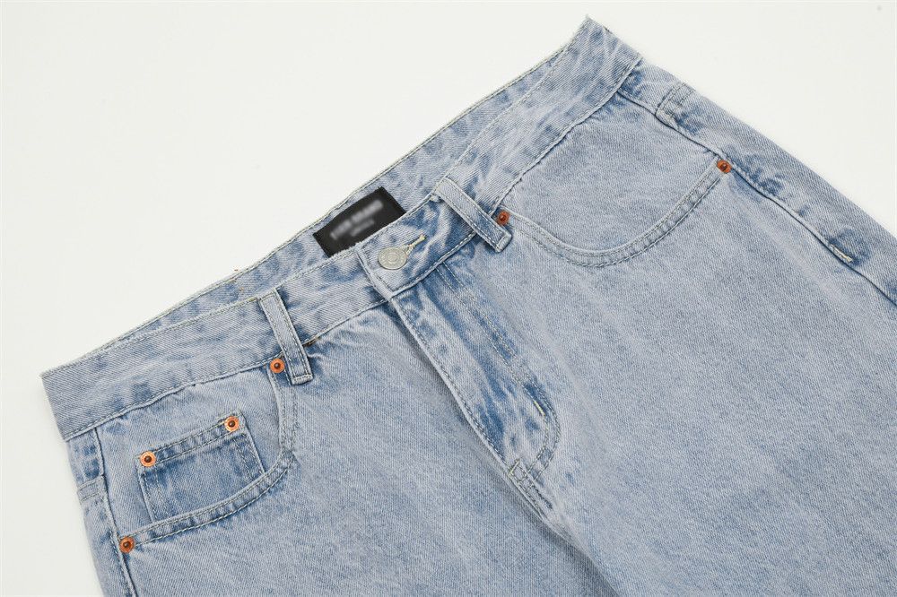 Japanese Brand × Jean Retro casual men's punk all-match washed straight jeans Size US 32 / EU 48 - 4 Thumbnail