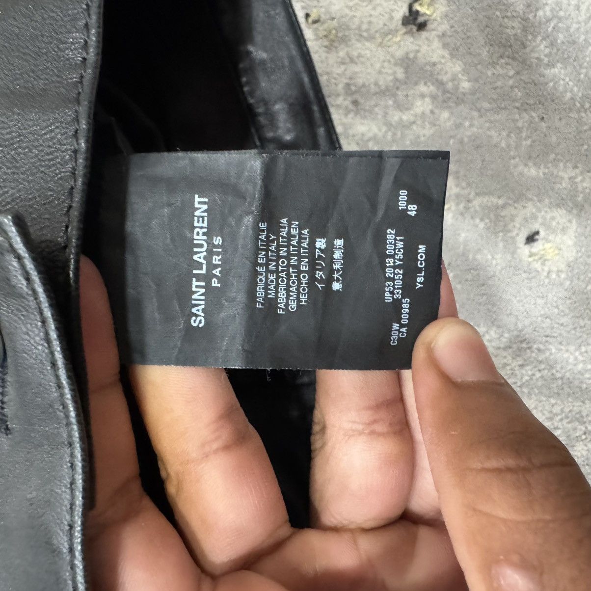 Saint Laurent Paris Saint Laurent FW13 leather D02s Size US 31 - 7 Thumbnail