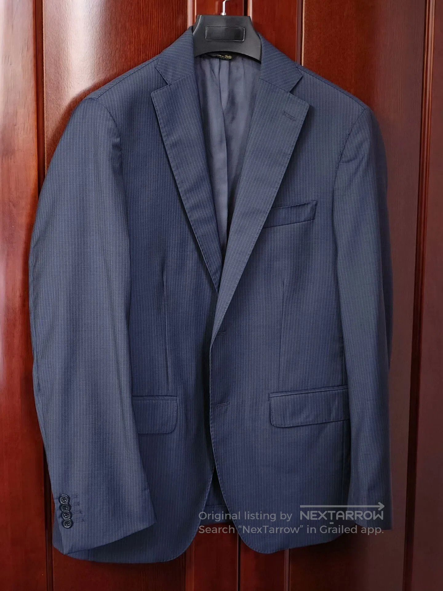 Loro Piana Loro Piana Gray Blue Wool Suit. Size US M / EU 48-50 / 2 - 1 Thumbnail