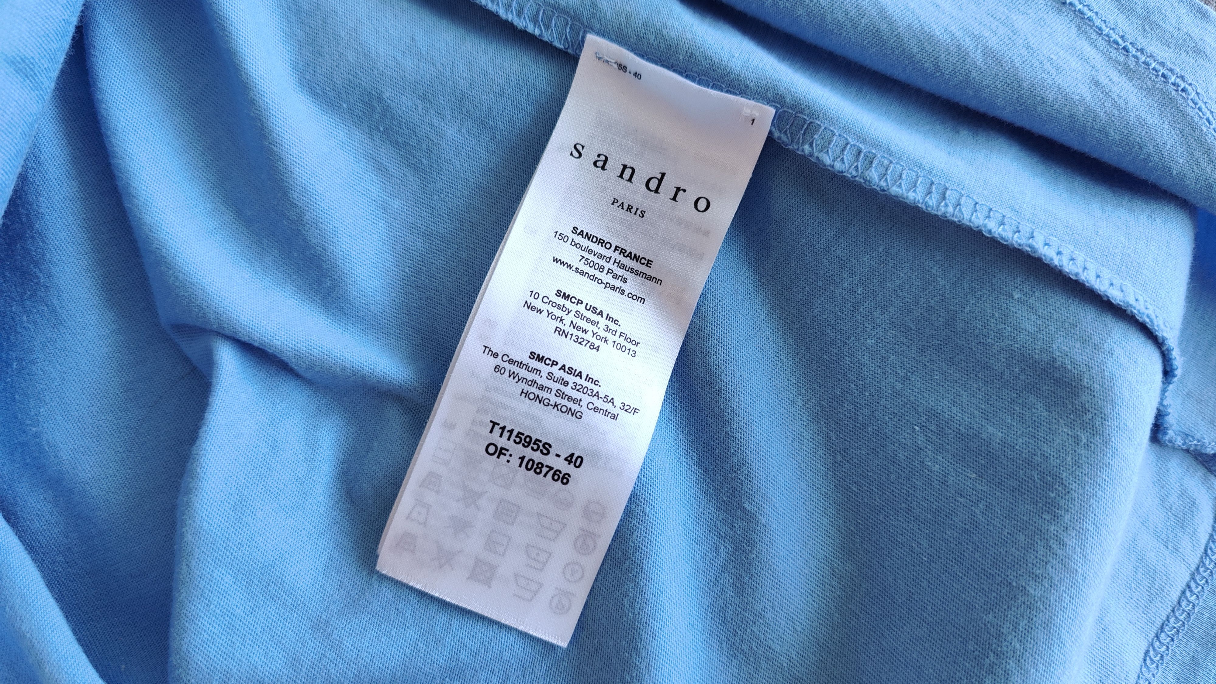 Sandro Sandro Paris Baby Blue Spell Tshirt Size US S / EU 44-46 / 1 - 5 Thumbnail