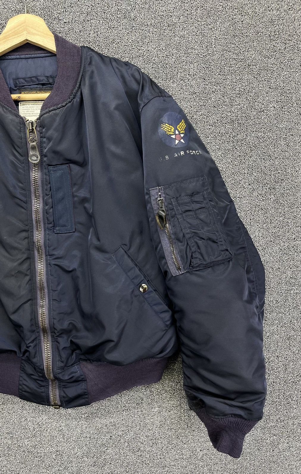 Alpha Industries Vintage Alpha Industries U.S Air Force Rare Bomber Jacket Size US L / EU 52-54 / 3 - 3 Thumbnail