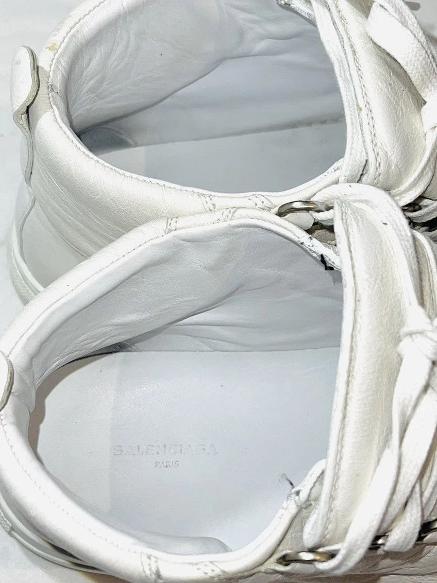 Balenciaga Balenciaga Arena White 10 Leather High Tops Lace Up Size US 10 / EU 43 - 8 Thumbnail