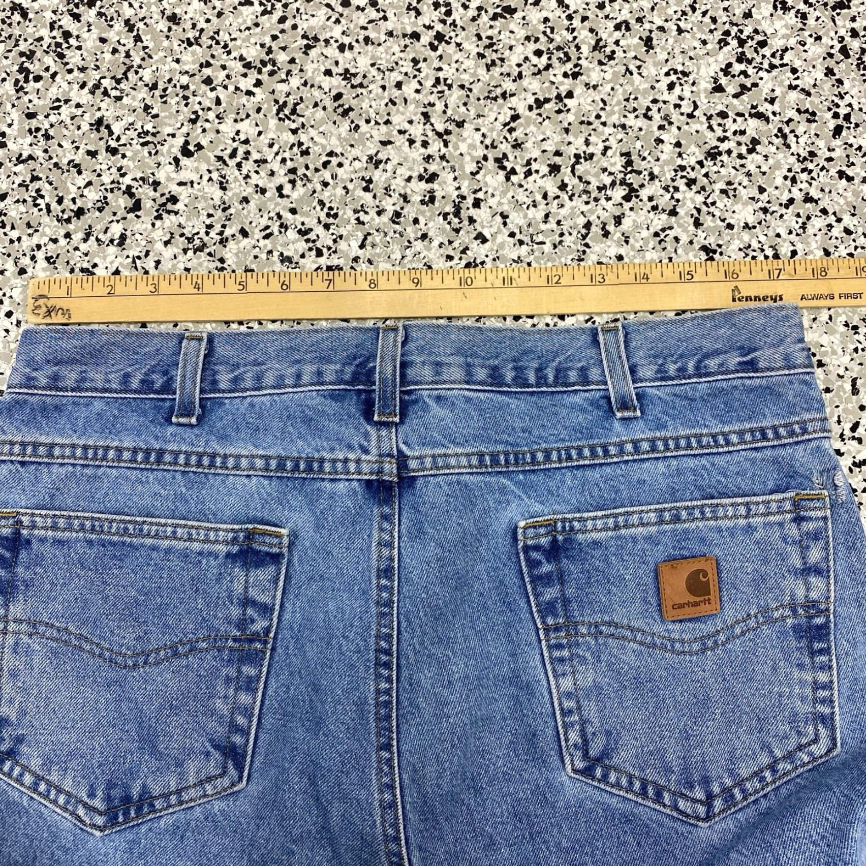 Carhartt VINTAGE Carhartt Jeans Denim Relaxed Fit Blue Mens 34x34 Inseam 33.5 Regular Cotton Denim Jeans Blues? Size US 34 / EU 50 - 4 Thumbnail