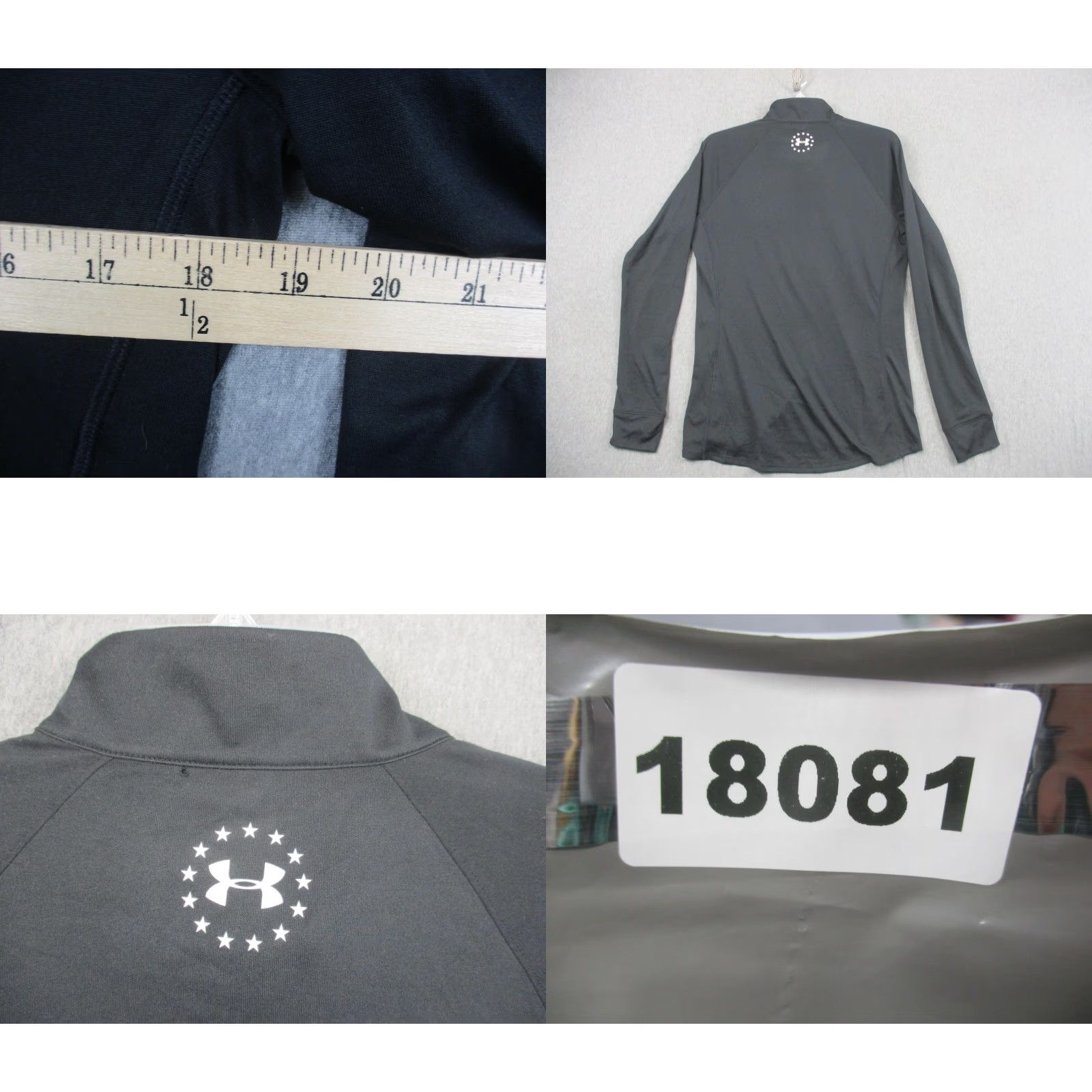 Under Armour Under Armour Shirt Womens Large Black 1/4 Zip HeatGear Wounded Warrior Project Military Size L / US 10 / IT 46 - 8 Thumbnail