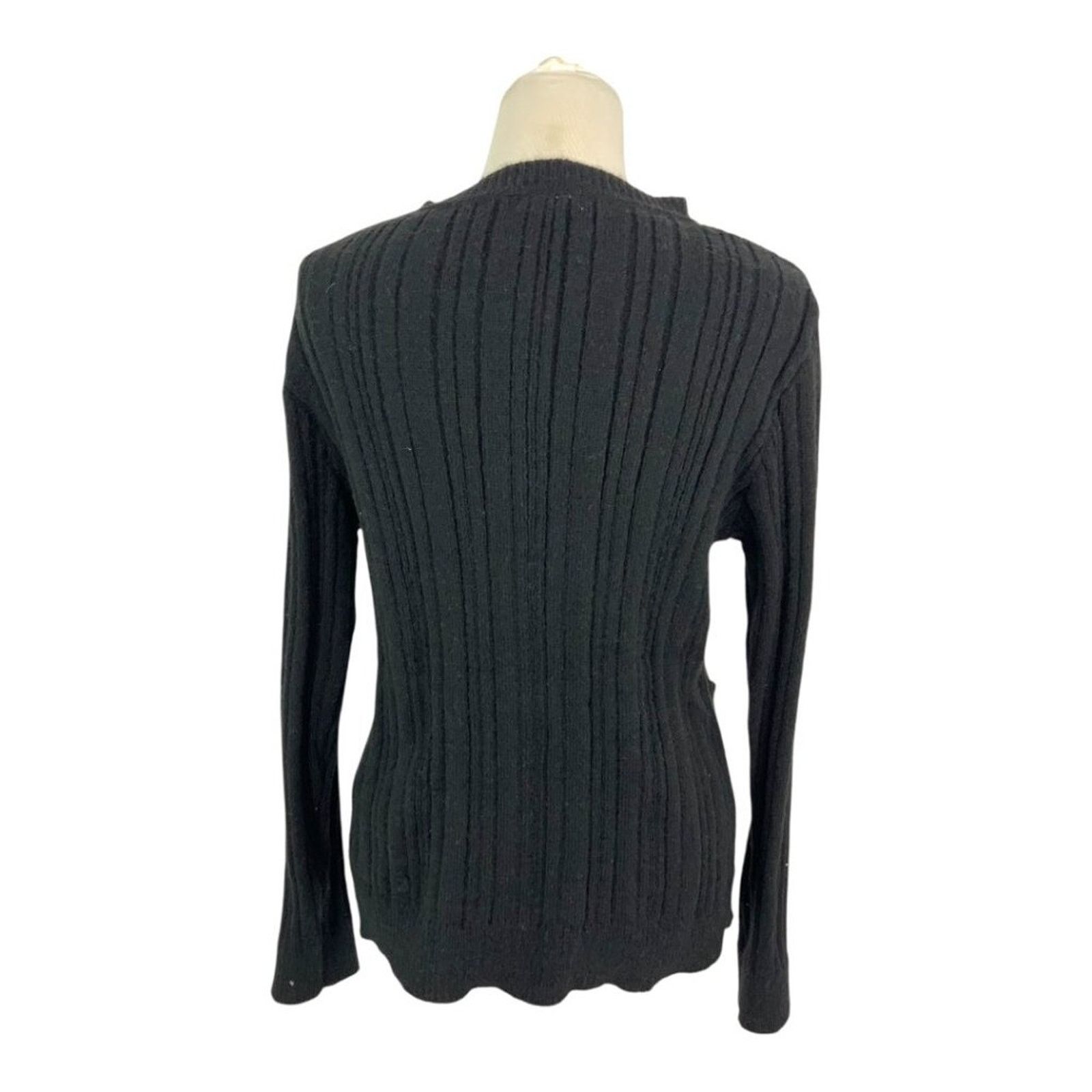 Other Max Studio Black Chunky Button Front Cardigan Medium NWOT Size M / US 6-8 / IT 42-44 - 7 Thumbnail