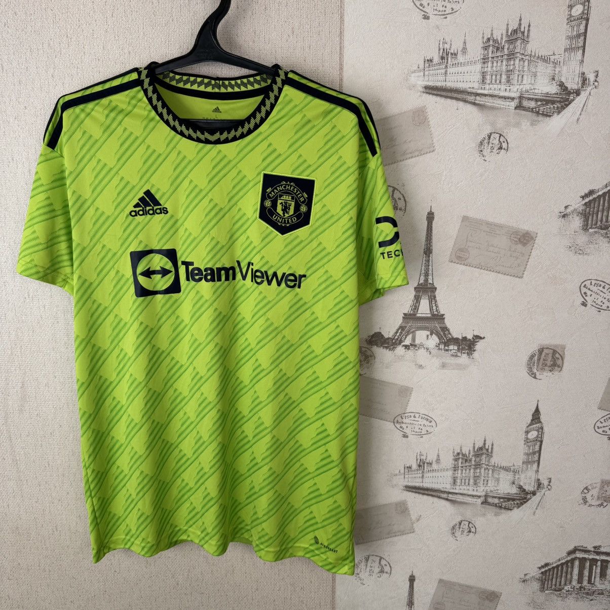 Adidas Adidas 2022-2023 Manchester United Third L- #21 Antony. Size US L / EU 52-54 / 3 - 5 Thumbnail