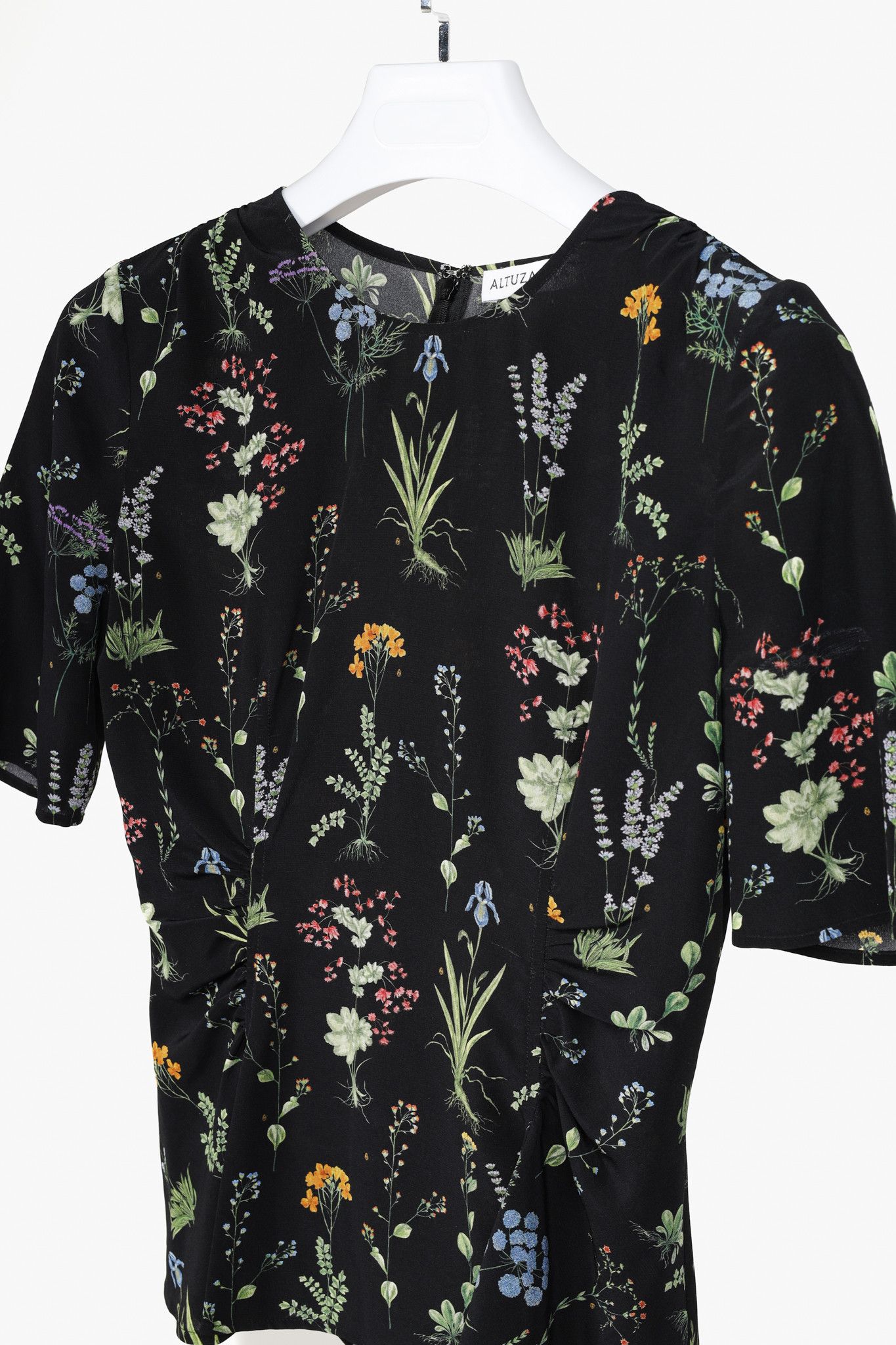 Altuzarra Altuzarra Christina Black Floral Top Size S / US 4 / IT 40 - 3 Thumbnail