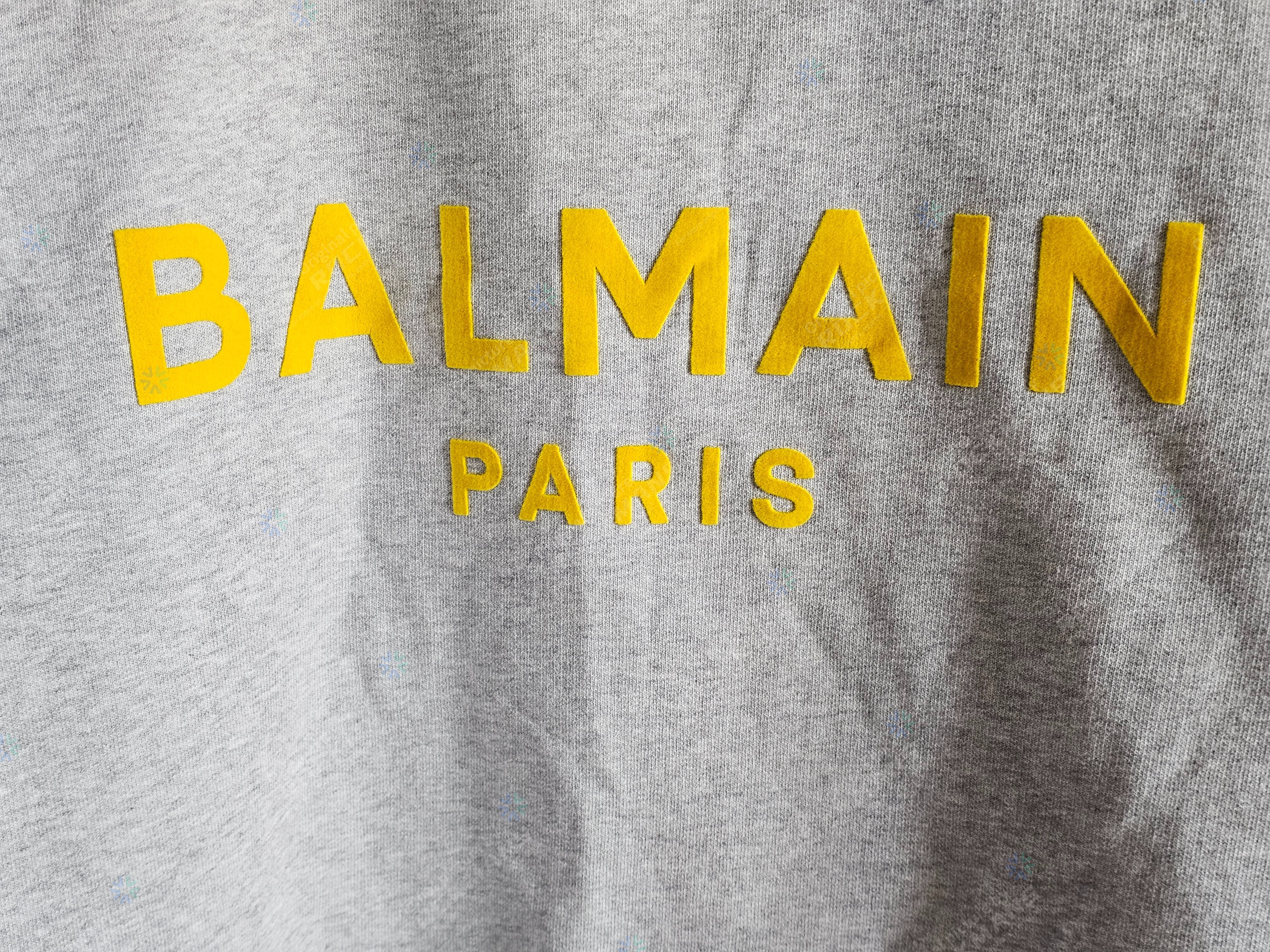 Balmain Balmain Grey Sweatshirt 3d Flock Logo Size L Size US L / EU 52-54 / 3 - 2 Thumbnail