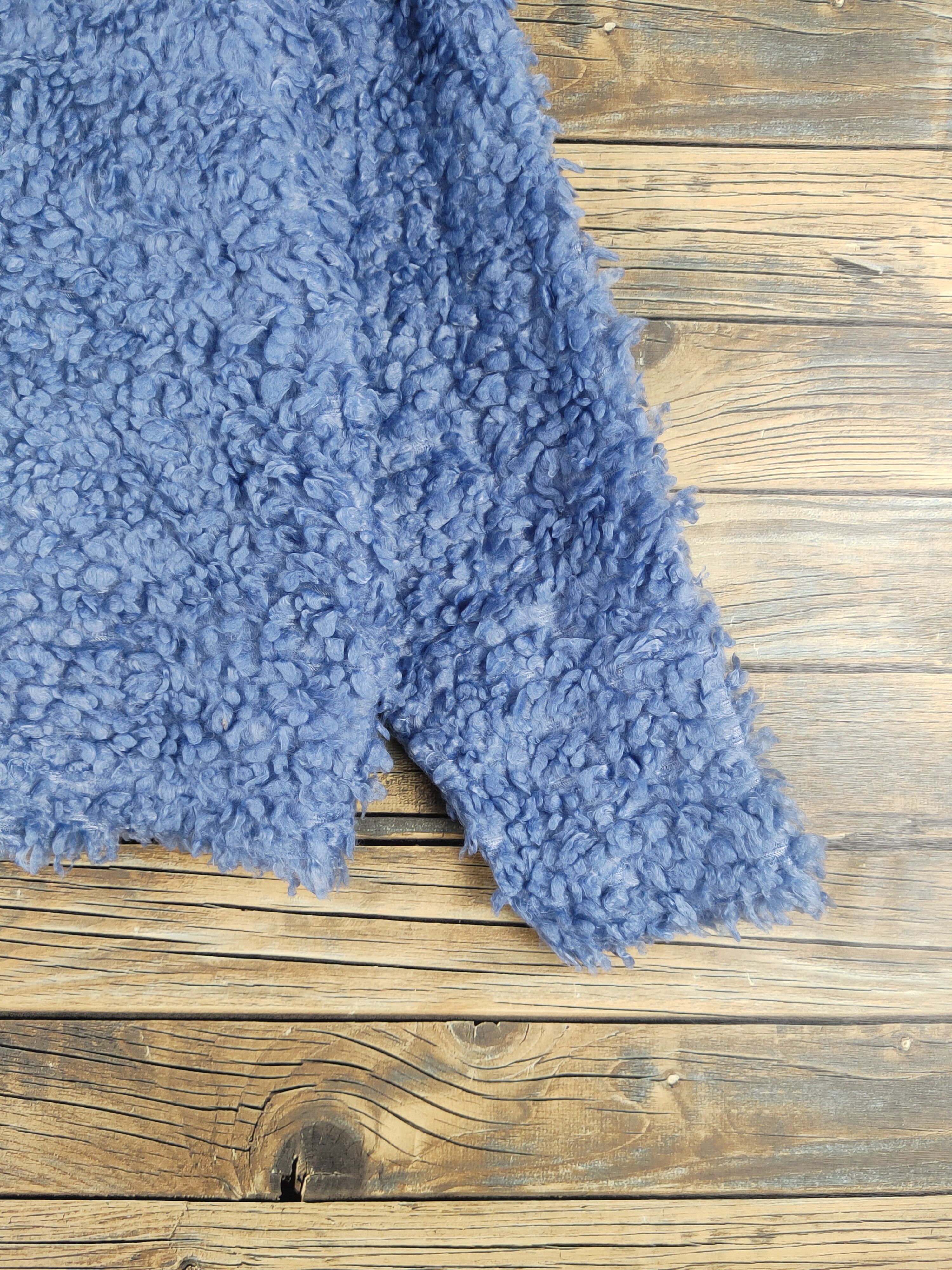 Japanese Brand × Vintage Japanese Brand Blue Fur shaggy Mohair Knitwear #W1347 Size M / US 6-8 / IT 42-44 - 6 Thumbnail