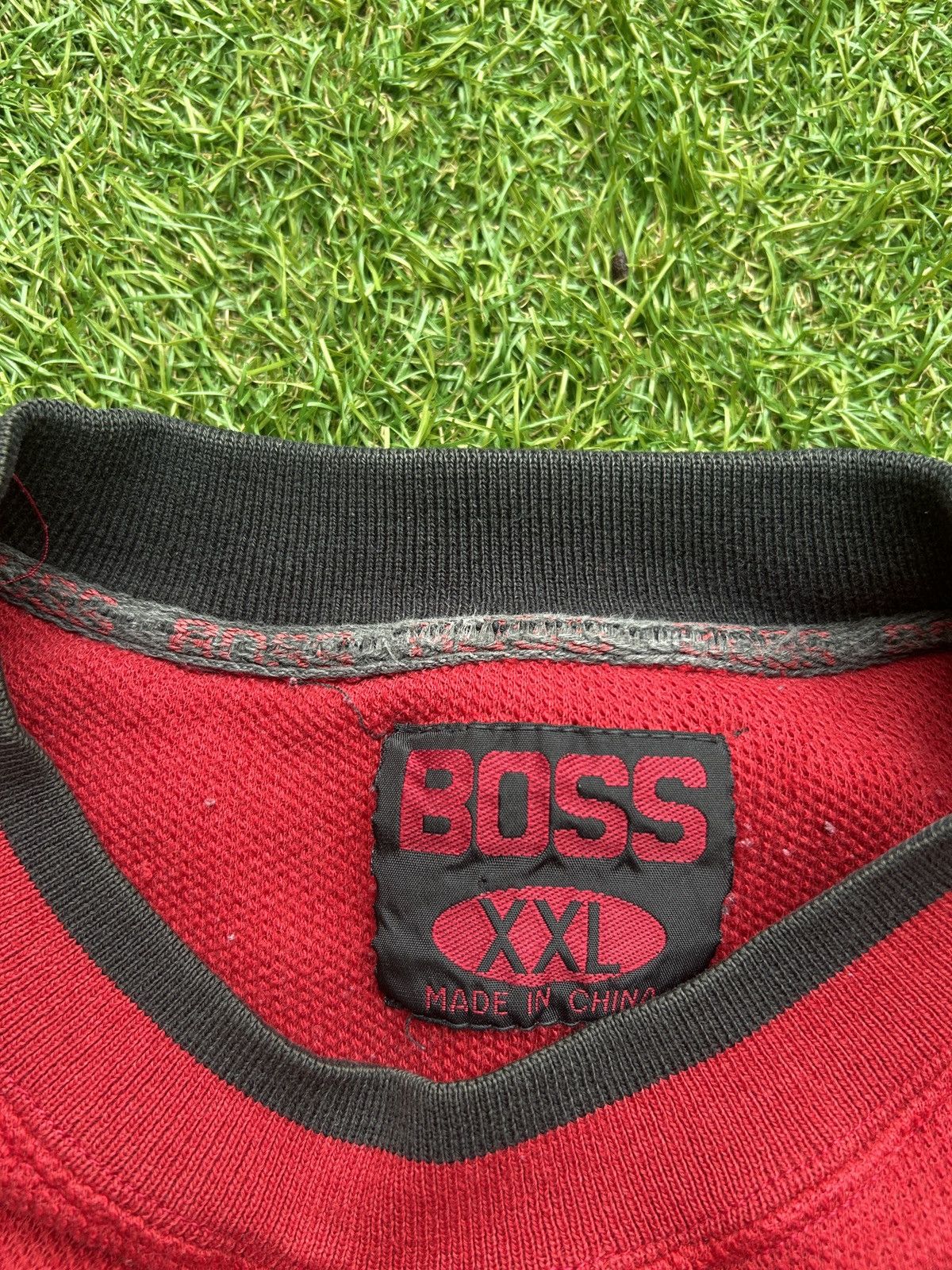 Vintage Vintage 90’s BOSS Pullover Sweatshirt Size US XXL / EU 58 / 5 - 3 Thumbnail