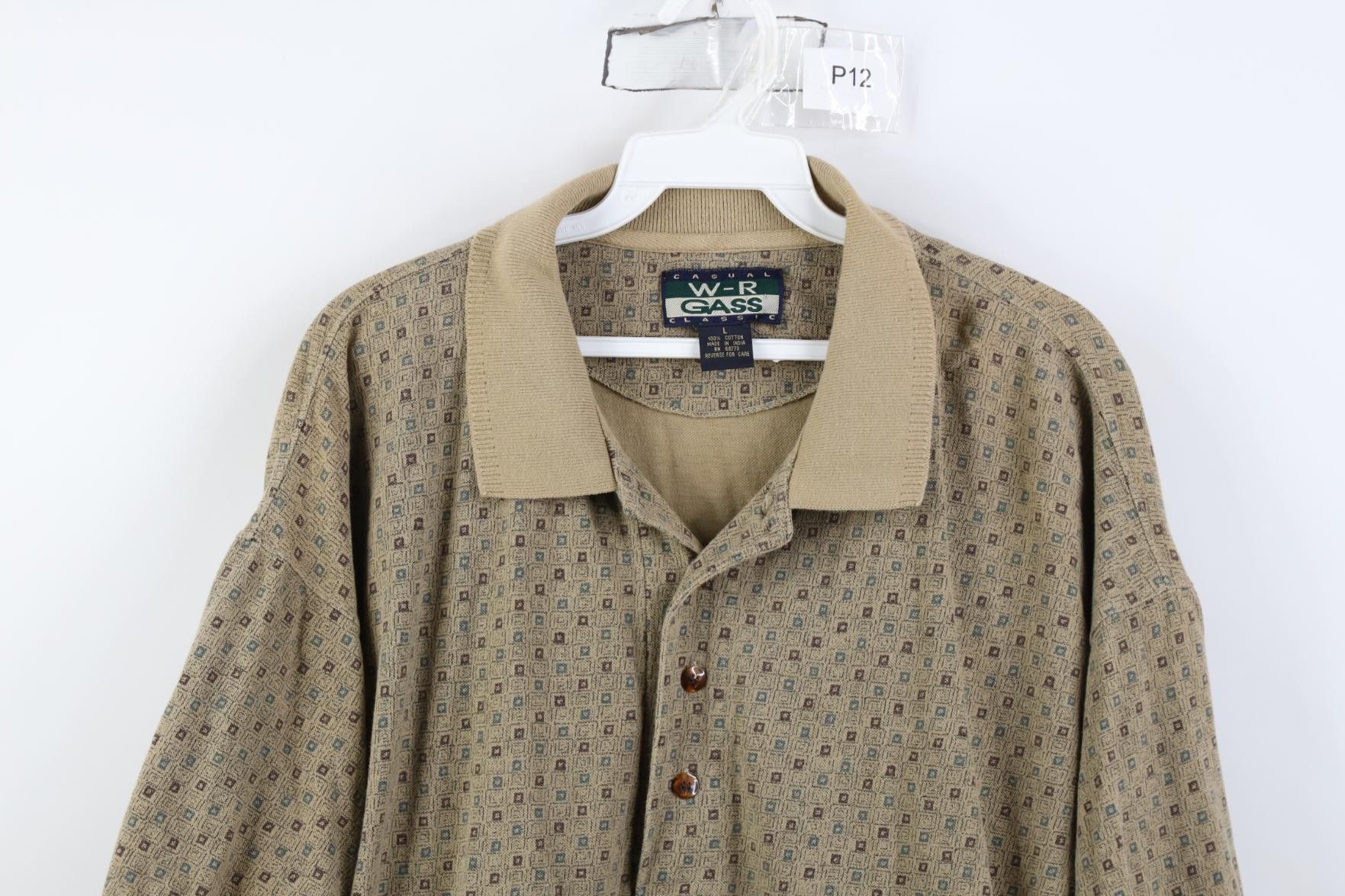Vintage Vintage 90s Streetwear Baggy Fit Knit Golf Polo Shirt Size US L / EU 52-54 / 3 - 2 Thumbnail