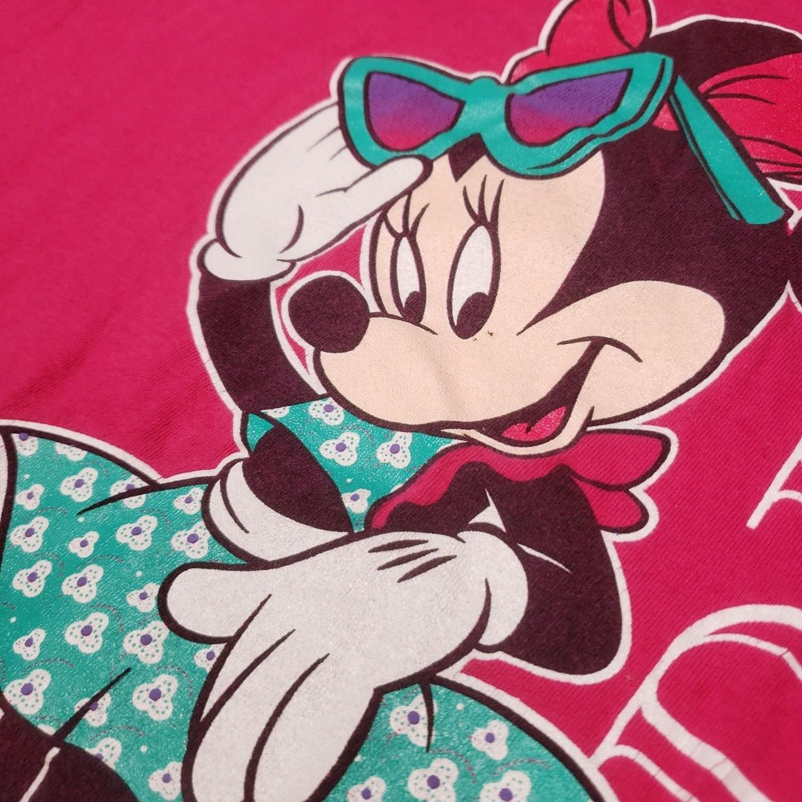 Mickey Unlimited Vintage 90s Mickey Unlimited Minnie Florida tee Womens Large Size L / US 10 / IT 46 - 3 Thumbnail