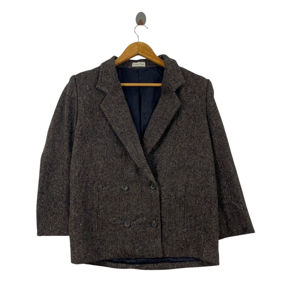 Calvin Klein CALVIN KLEIN Casualwear Designer Herringbone Blazer Jacket Size M / US 6-8 / IT 42-44 - 1 Thumbnail