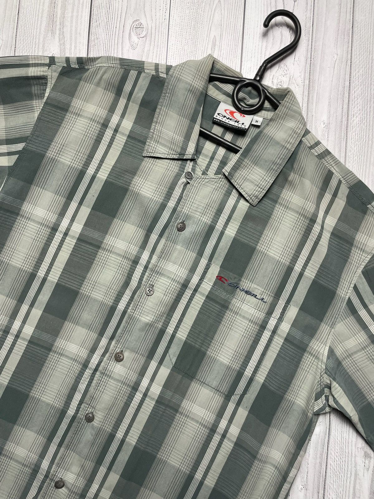O'Neill × Vintage Vintage O’Neil shirt USA rare plaid logo size M Size US M / EU 48-50 / 2 - 2 Thumbnail