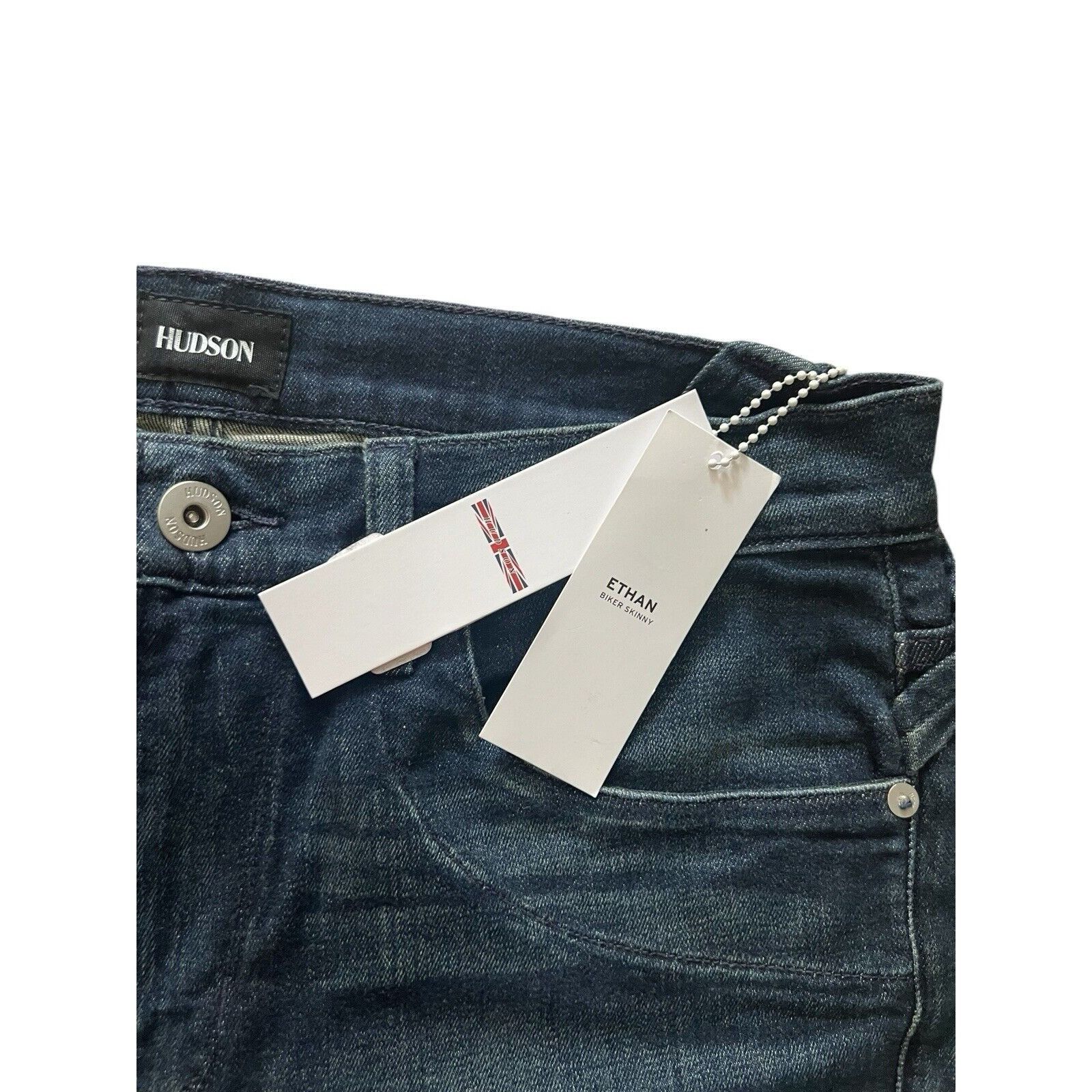Hudson Hudson Jeans Skinny Men's Denim Dark Blue $245 Size 33/32 Size US 33 - 5 Thumbnail