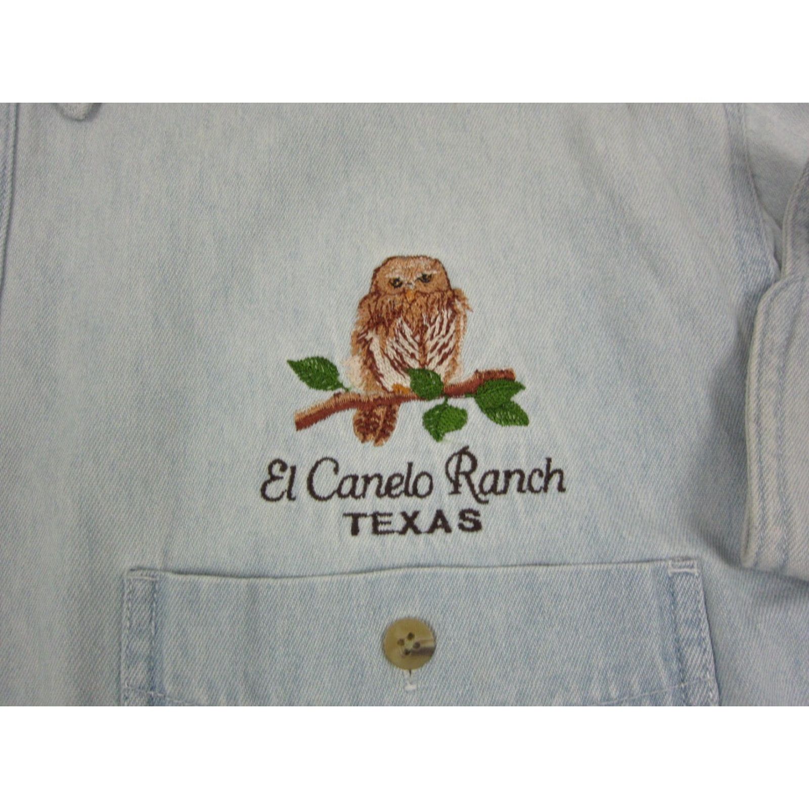 Denime VINTAGE Real Good Denim El Canelo Ranch Shirt L Blue Denim Jeans Mens Button Up Shirt Size US L / EU 52-54 / 3 - 3 Thumbnail