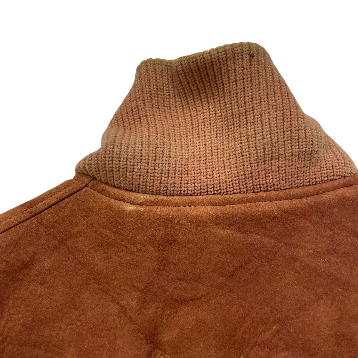 McGregor 💥Vintage 60s Mc Gregor Bomber Suede Leather Boa Jacket Size US M / EU 48-50 / 2 - 4 Thumbnail