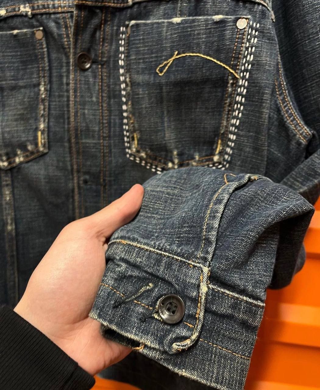 G-Star Custom Handmade Boro Vintage G Star Raw Denim Jacket Size US XL / EU 56 / 4 - 3 Thumbnail