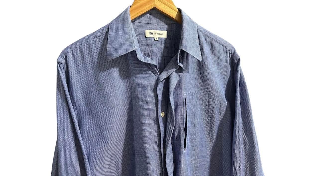 Issey Miyake × Japanese Brand × Vintage 🔥Vintage IM Issey Miyake Shirt Hidden Buttons Long Sleeve Size US L / EU 52-54 / 3 - 2 Thumbnail