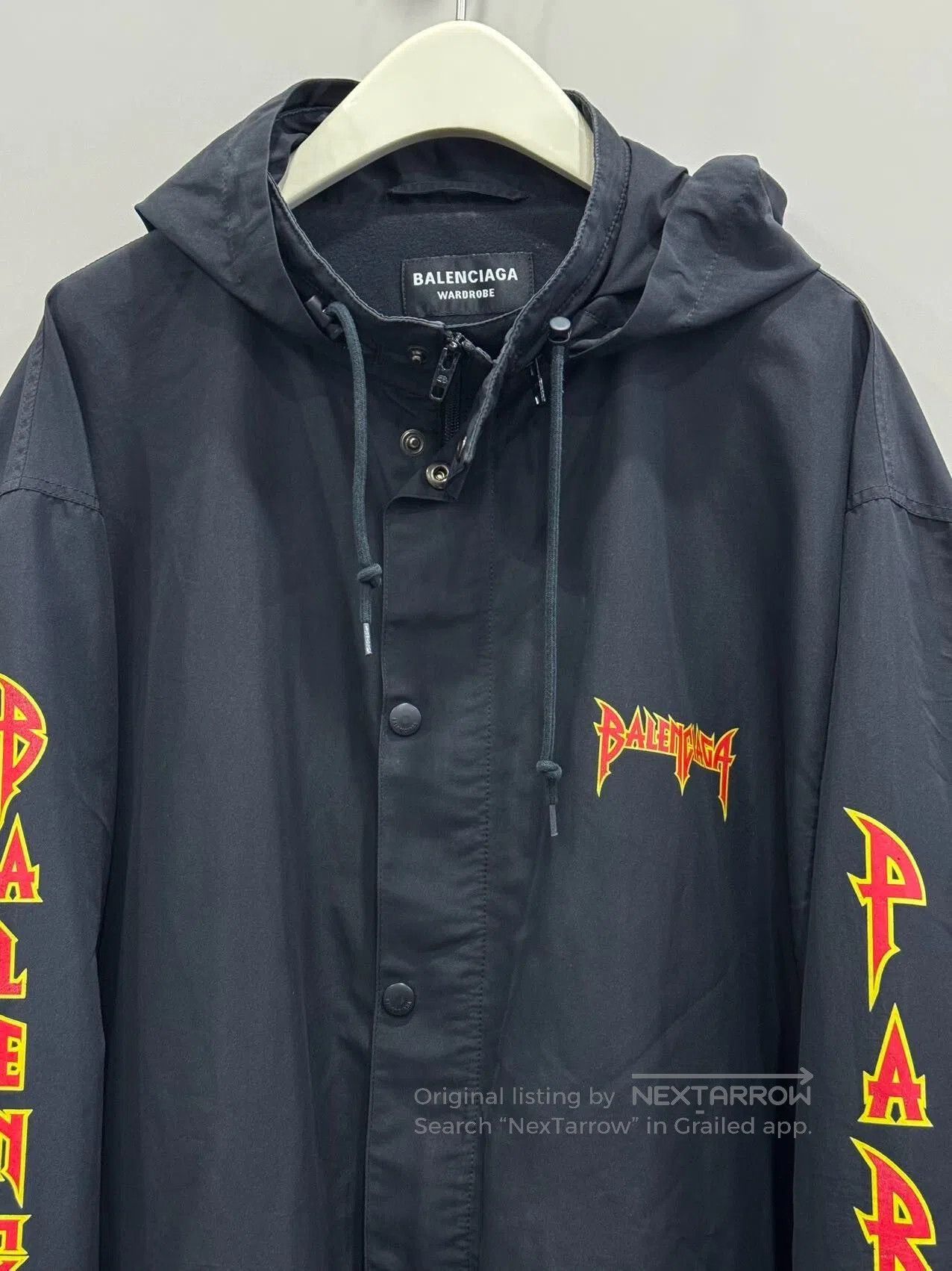 Balenciaga Balenciaga Lightning Letter Hoodie Windbreaker Jacket. Size US L / EU 52-54 / 3 - 3 Thumbnail