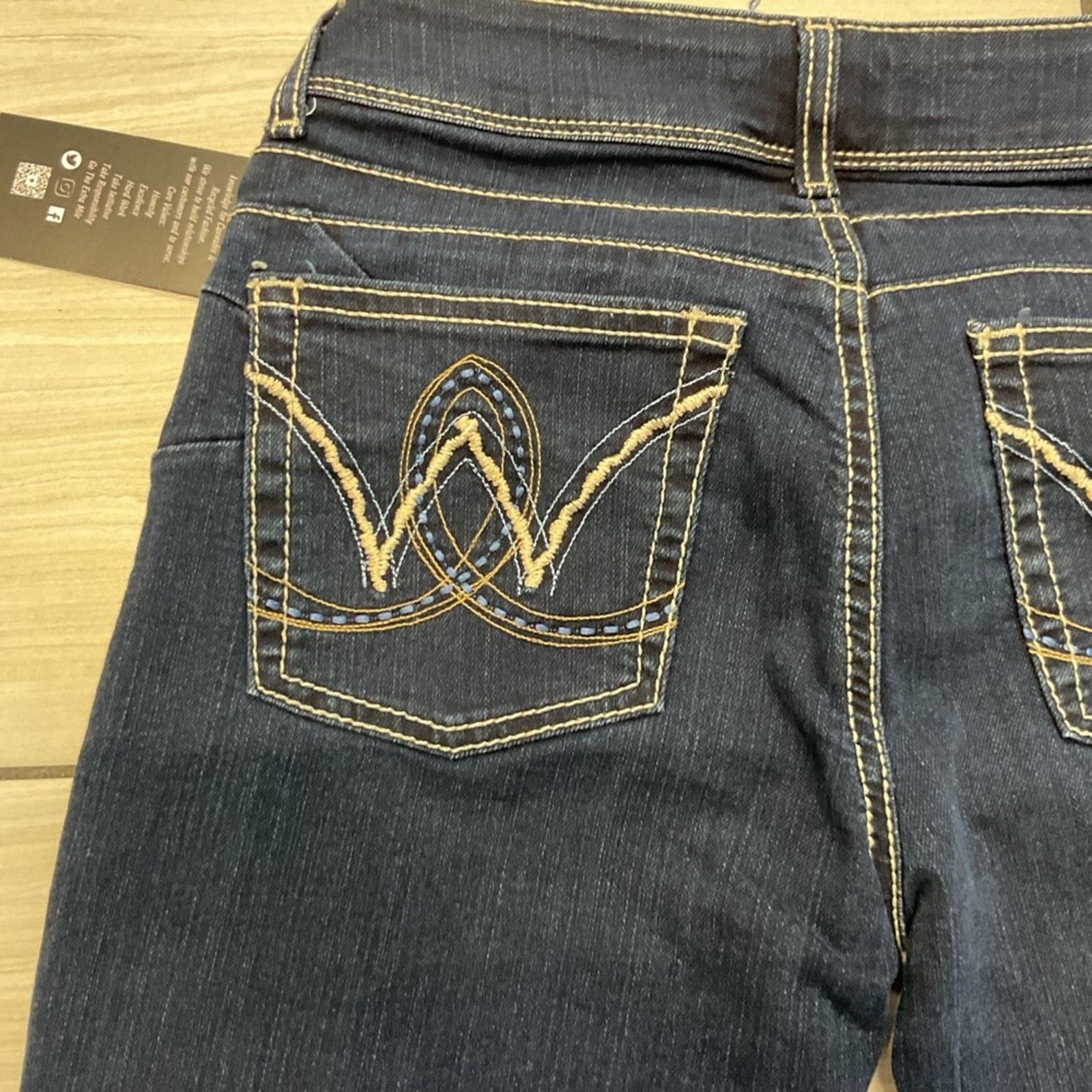 Wrangler Vintage Y2K Wrangler Juniors Low Rise Dark Wash Jeans Size 30" / US 8 / IT 44 - 5 Thumbnail