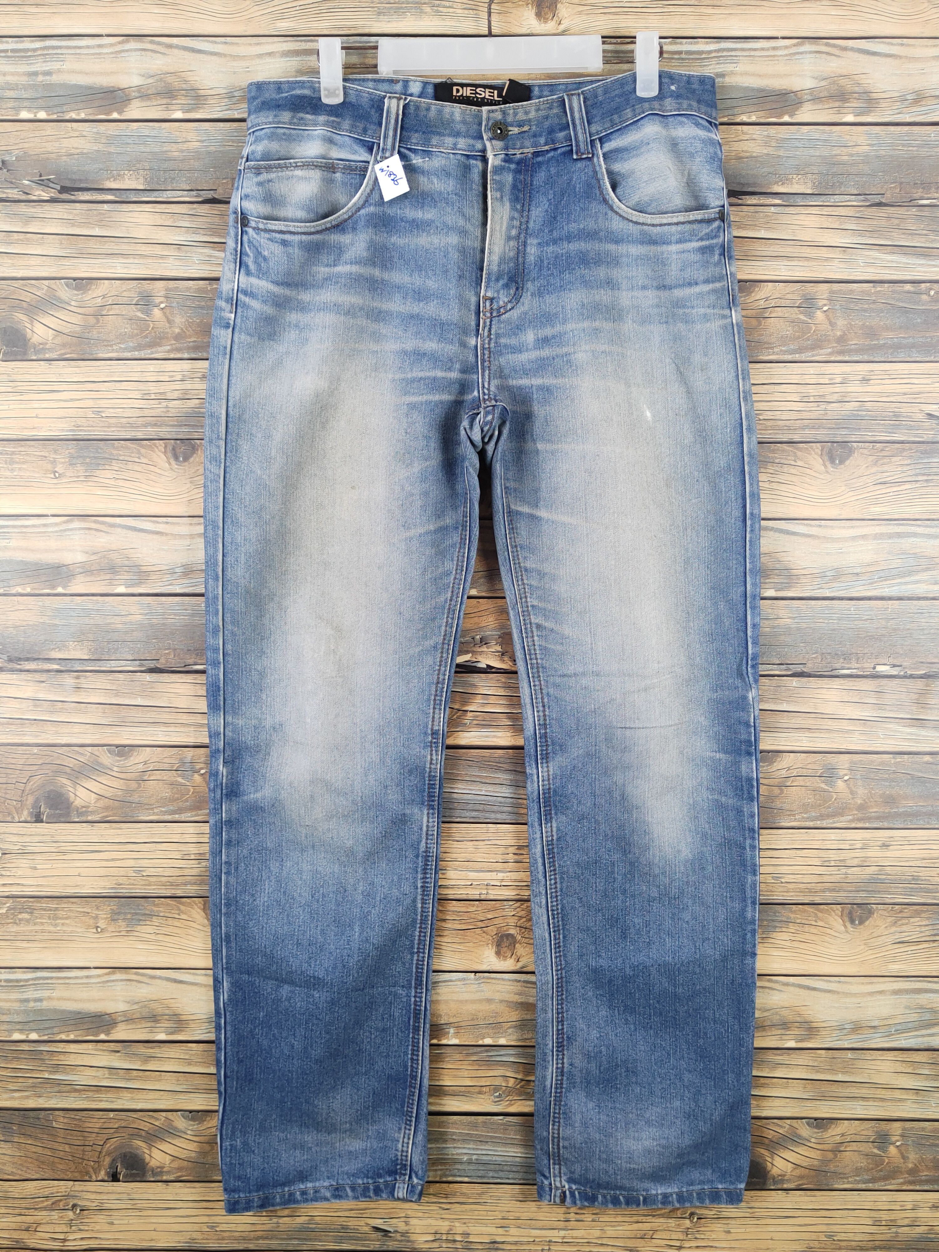 Diesel Diesel Blue Distressed Ripped denim Jeans #W1836 Size US 32 / EU 48 - 1 Thumbnail