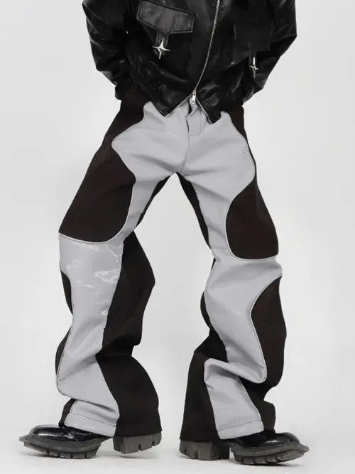 Jean Mauroicardi Soft Patchwork Leather Pants Size US 32 / EU 48 - 3 Thumbnail