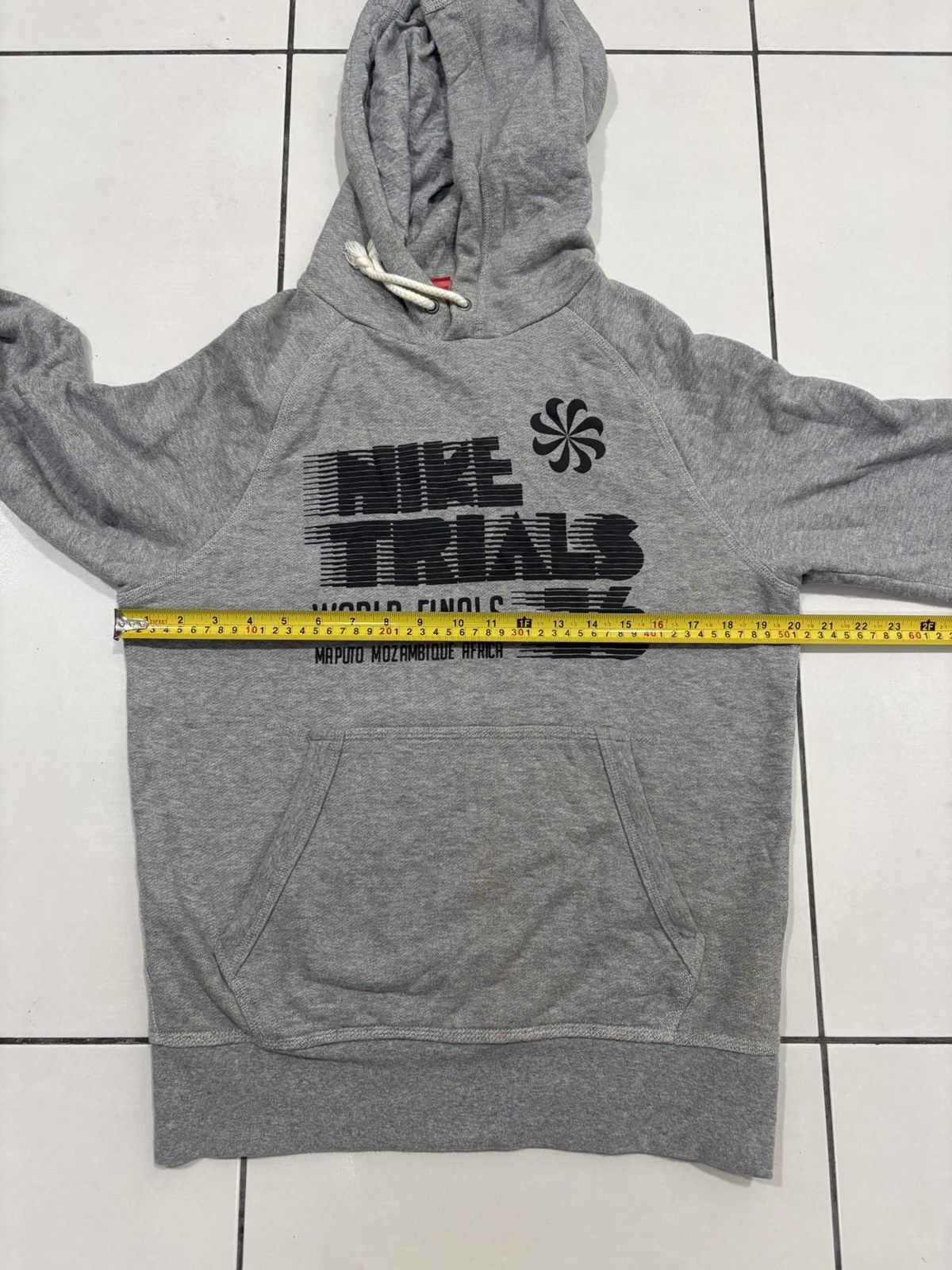 Nike Nike Graphic Print Hoodie Mozambique Trials 76 Grey Jumper Size US S / EU 44-46 / 1 - 10 Thumbnail