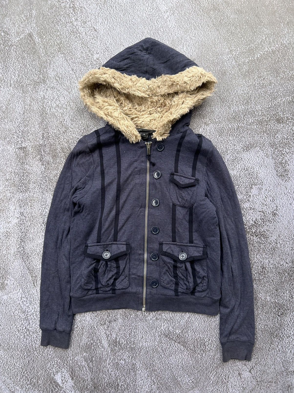 If Six Was Nine 💸BINDINGOFFER💸Marc jacobs zip faux fur hoodie LGB style Size US S / EU 44-46 / 1 - 2 Thumbnail