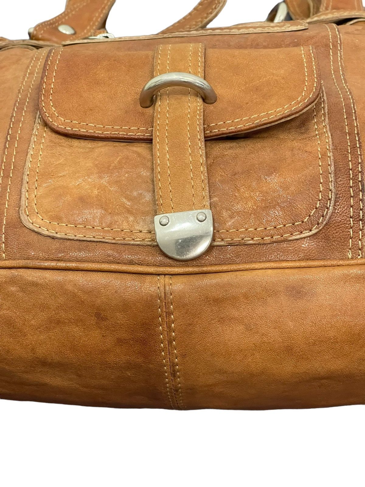 Japanese Brand Full Leather Vtg Via Republica Italy Shoulder Bag 4🟩 Size ONE SIZE - 6 Thumbnail