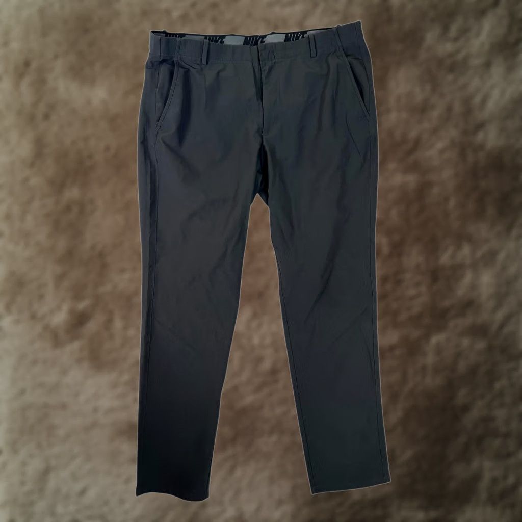 Nike Nike Dri-FIT Pants Mens 40x32 Gray Slim Tapered Golf Khakis - Regular Fit, Pockets, Quick Dry, Moisture Wicking, Performance Size US 40 / EU 56 - 1 Thumbnail