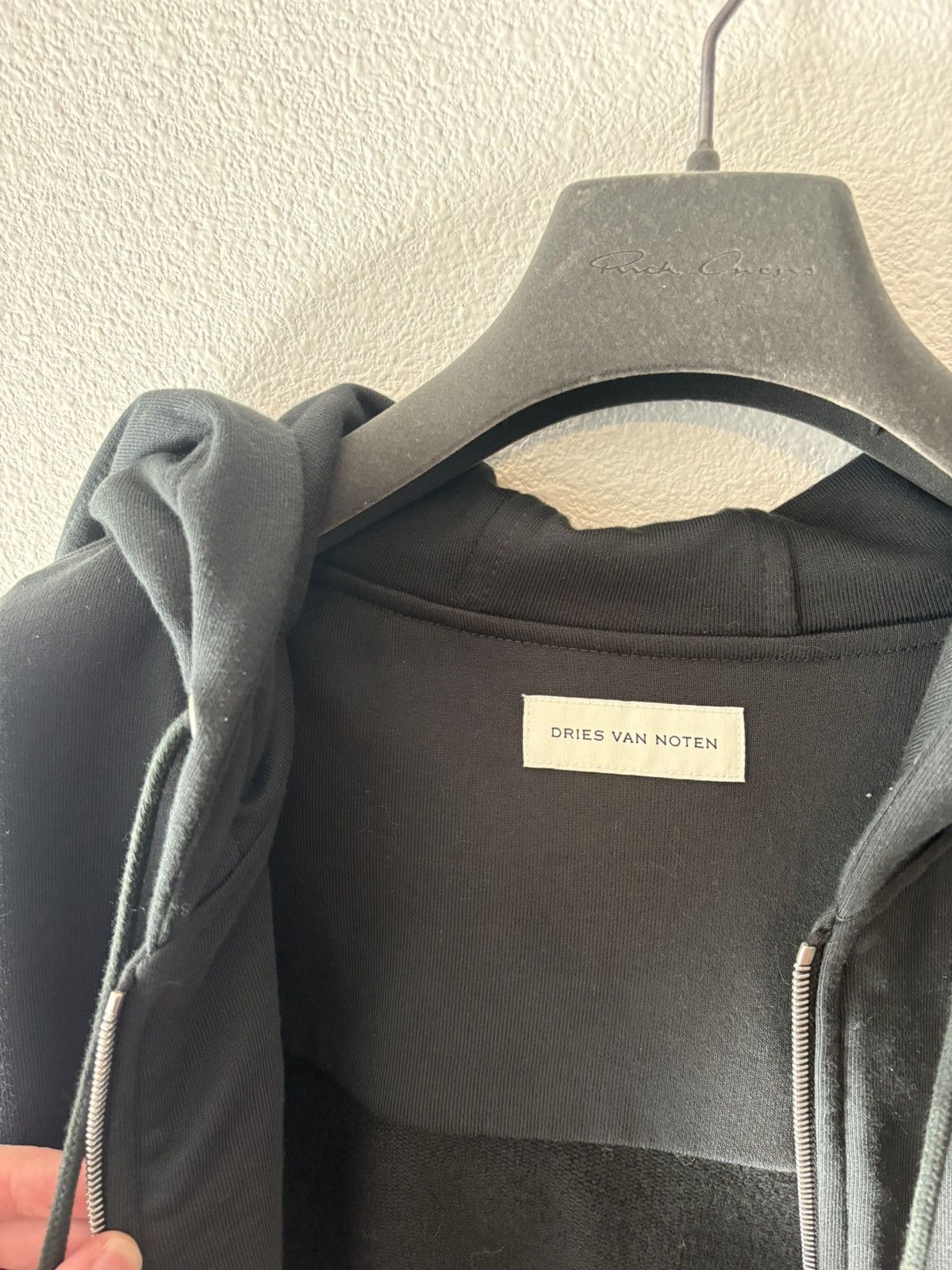 Dries Van Noten Dries Van Noten green/black zip hoodie Size US L / EU 52-54 / 3 - 4 Thumbnail