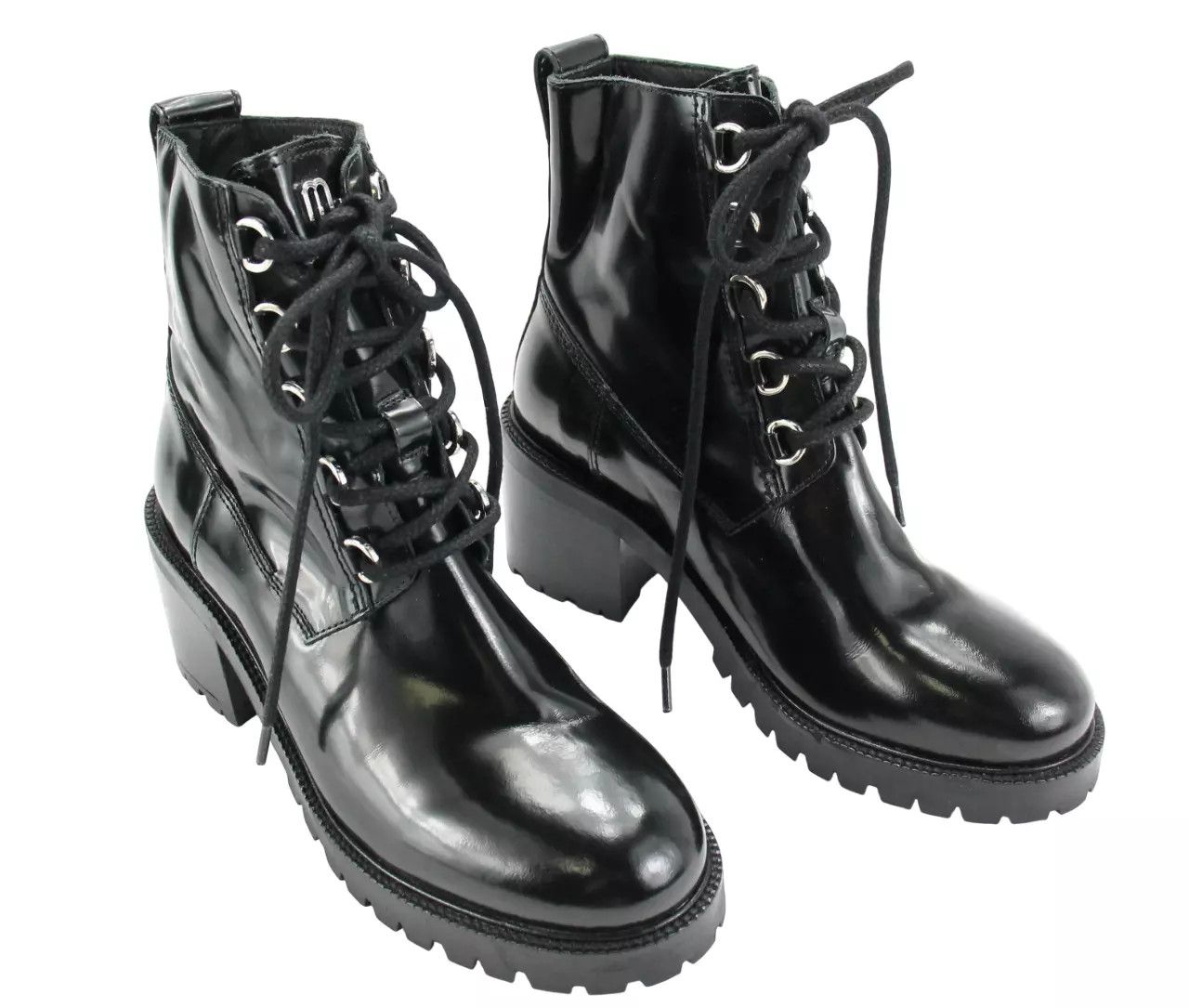 Maje MAJE Factory Boots Women's EU 37 / UK 4 Leather Combat Heel Size US 6.5 / IT 36.5 - 1 Thumbnail