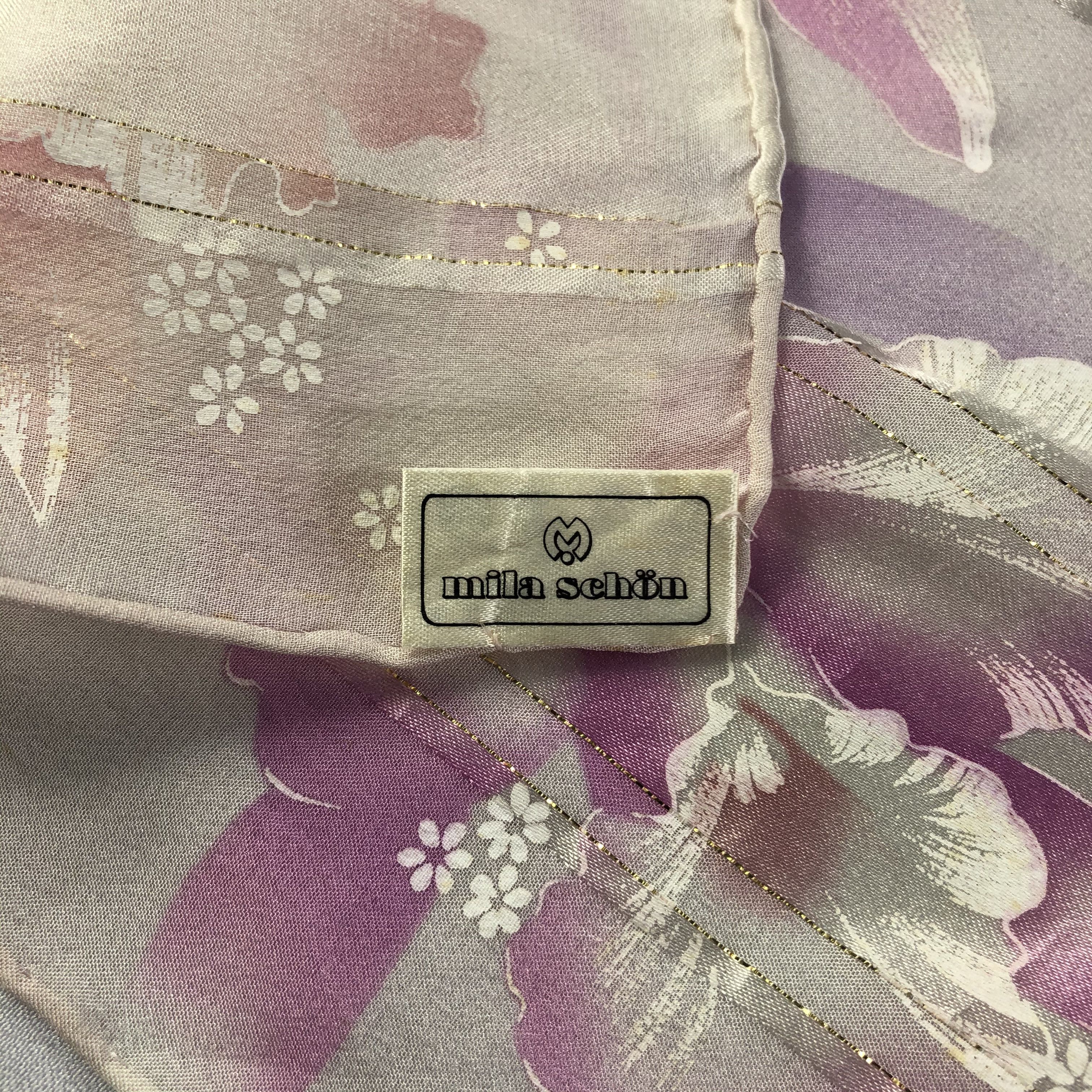 Mila Schon × Vintage Vintage Mila Schon Silk Scarf Size ONE SIZE - 5 Thumbnail