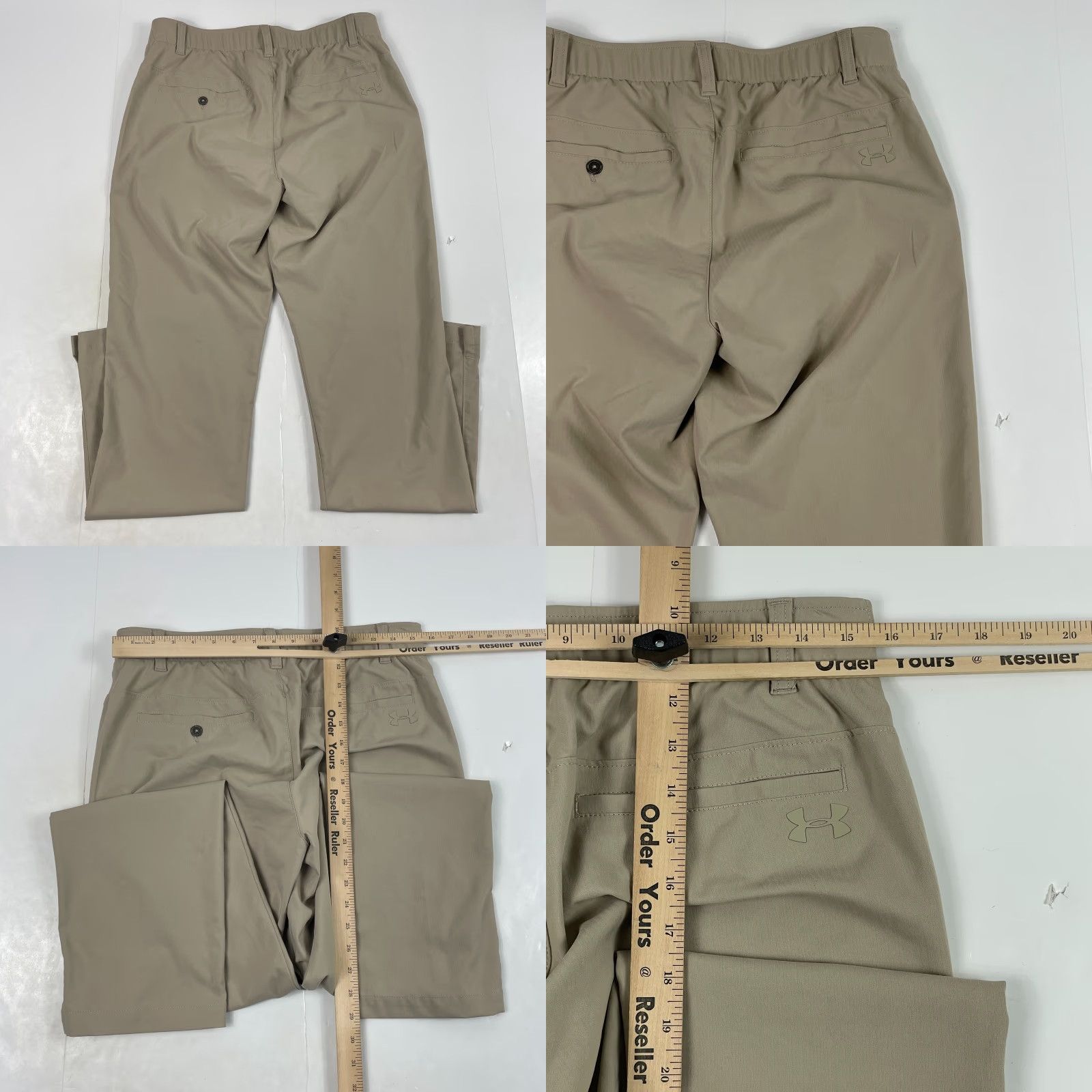 Under Armour Under Armour Pants Mens 32 x 32 Beige Golf Straight Leg Outdoors Stretch Pants mens 32 Beige Golf Straight Leg Size US 32 / EU 48 - 8 Thumbnail