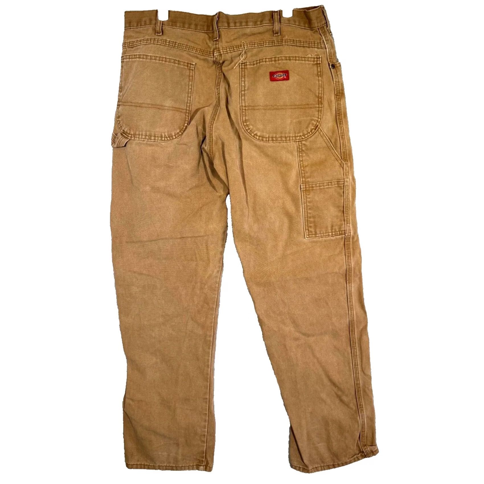 Dickies Dickies Carpenter Jeans Men’s 34x32 Brown Denim Relaxed Fit Straight Leg Jeans Mens Size US 34 / EU 50 - 2 Thumbnail