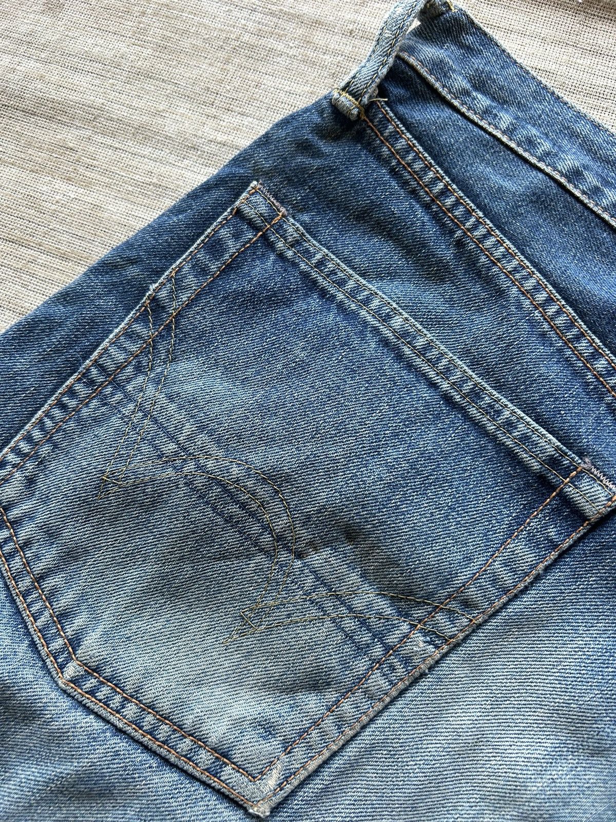 Edwin × Japanese Brand Vintage Edwin Selvedge Distressed Denim Size US 33 - 10 Thumbnail