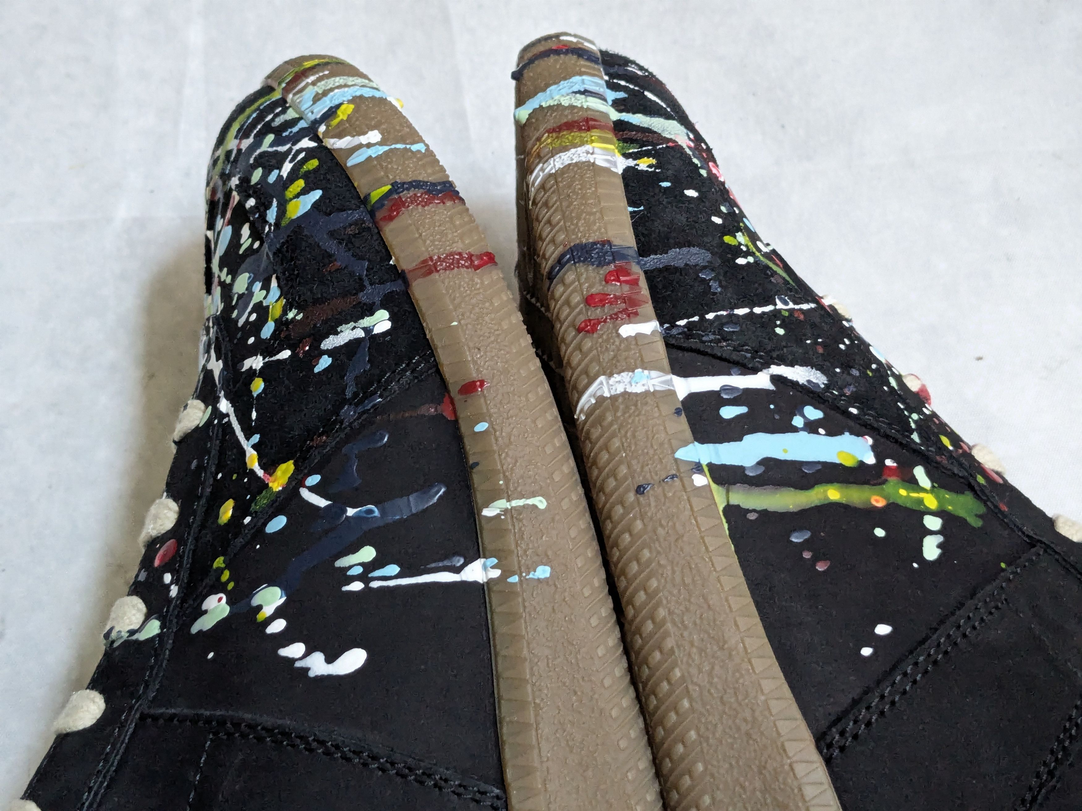 Maison Margiela Maison Margiela Replica GAT Black Paint Splatter 13 46 Low Size US 13 / EU 46 - 9 Thumbnail