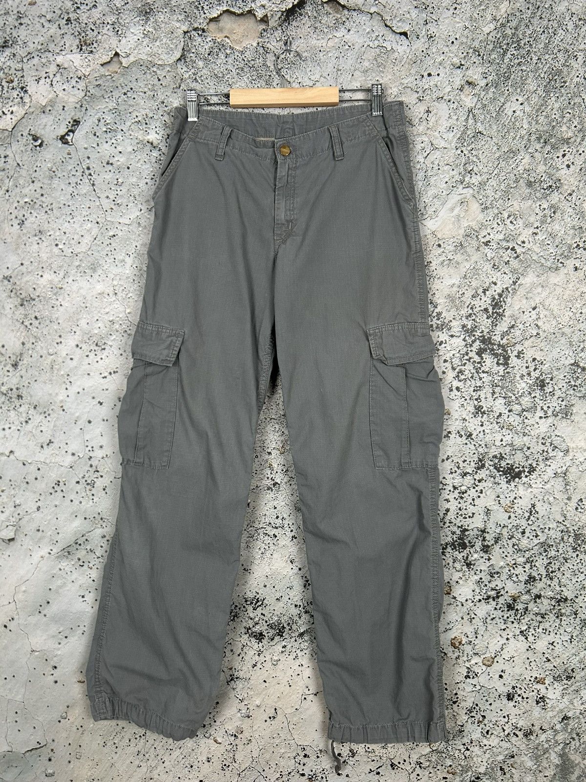 Carhartt Vintage Carhartt Grey Cargo Pants Baggy Streetwear Skate Rap Size US 29 - 2 Thumbnail
