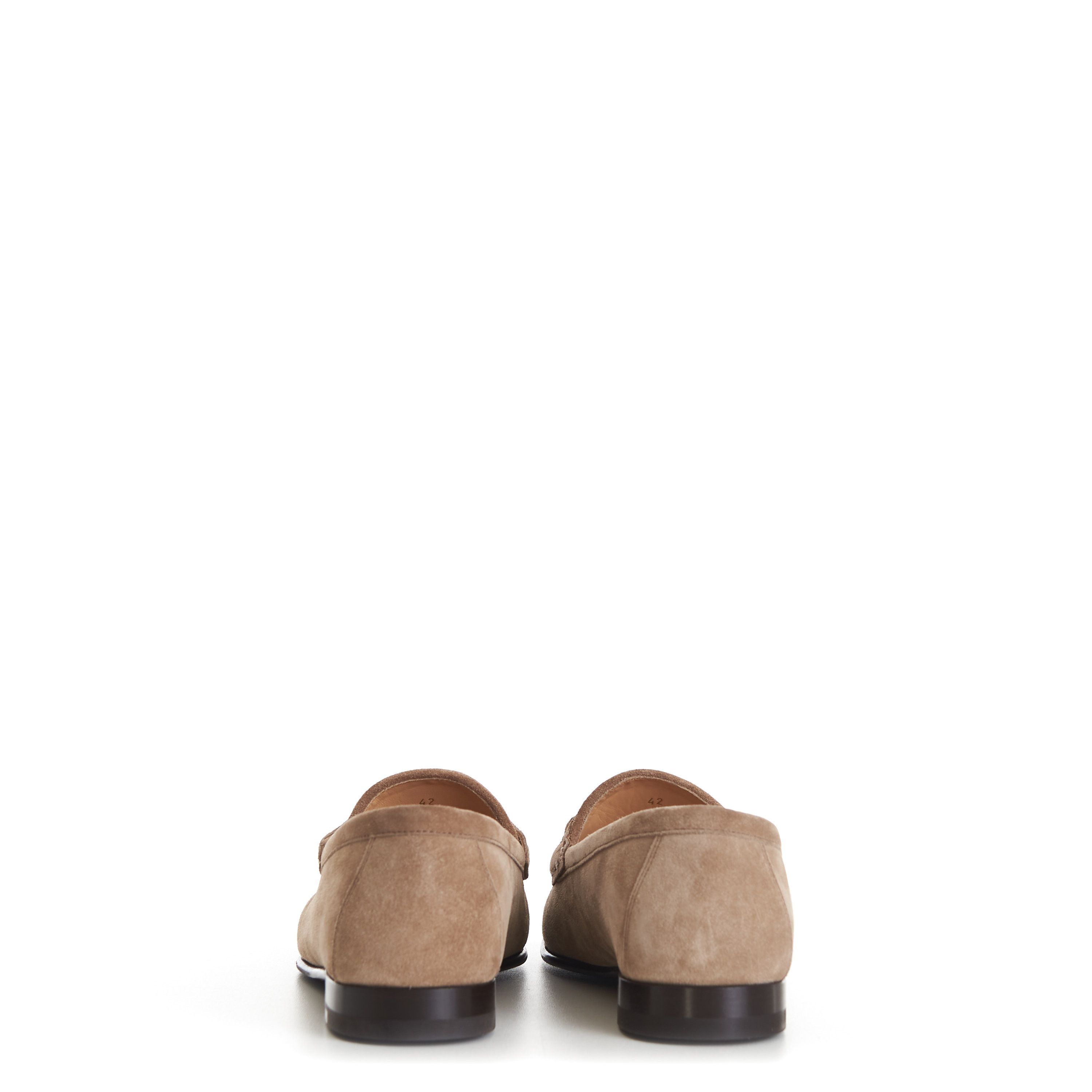 Brunello Cucinelli Brown Suede Loafers - Horse-Bit Size US 10.5 / EU 43-44 - 7 Thumbnail