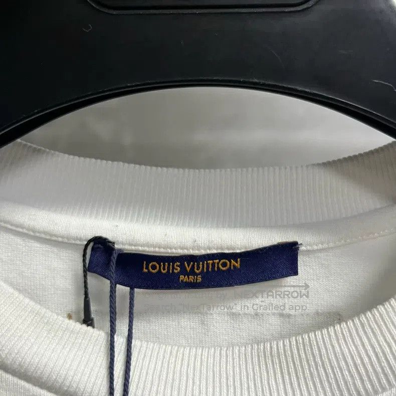 Louis Vuitton Louis Vuitton White Logo monogram printed short sleeve T-s Size US M / EU 48-50 / 2 - 2 Thumbnail