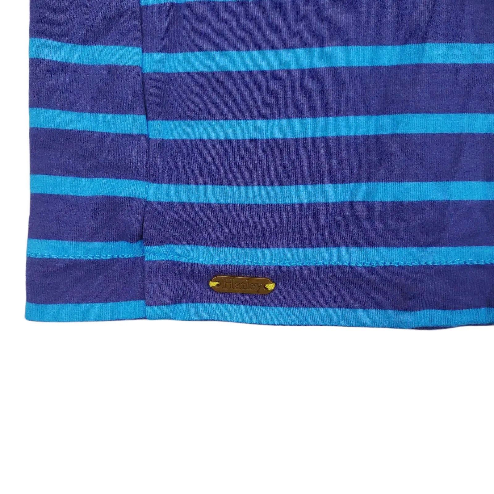Other HATLEY Aero Stripe Peplum Sleeve Casual Dress Ultra Marine Size S / US 4 / IT 40 - 5 Thumbnail