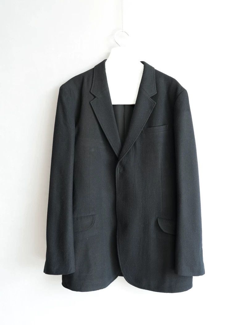 Yohji Yamamoto Yohji Yamamoto Yohji Yamamoto Button-Up Mixed Fabric Jacke Size US L / EU 52-54 / 3 - 1 Thumbnail