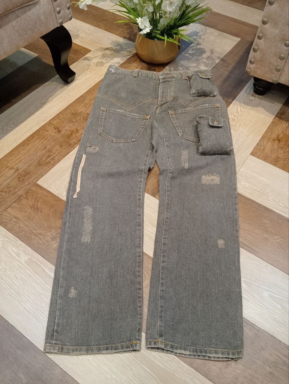 Issey Miyake SUNAOKUWAHARA by ISSEY MIYAKE MULTIPOCKET DENIM PANTS Size US 31 - 3 Thumbnail