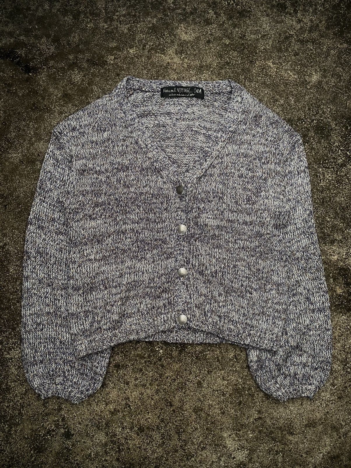 If Six Was Nine × Japanese Brand × Le Grande Bleu (L.G.B.) NATURAL VINTAGE G.O.A CARDIGAN Size ONE SIZE - 1 Thumbnail